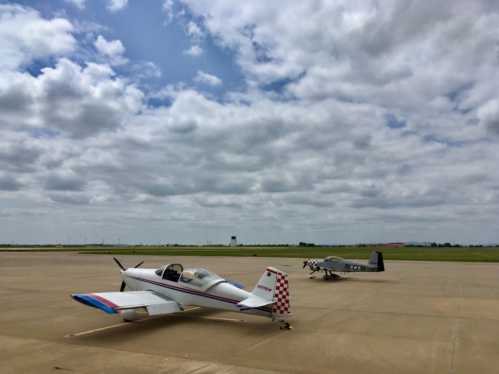 Fuel stop and flight planning at KLAW (Lawton, OK)